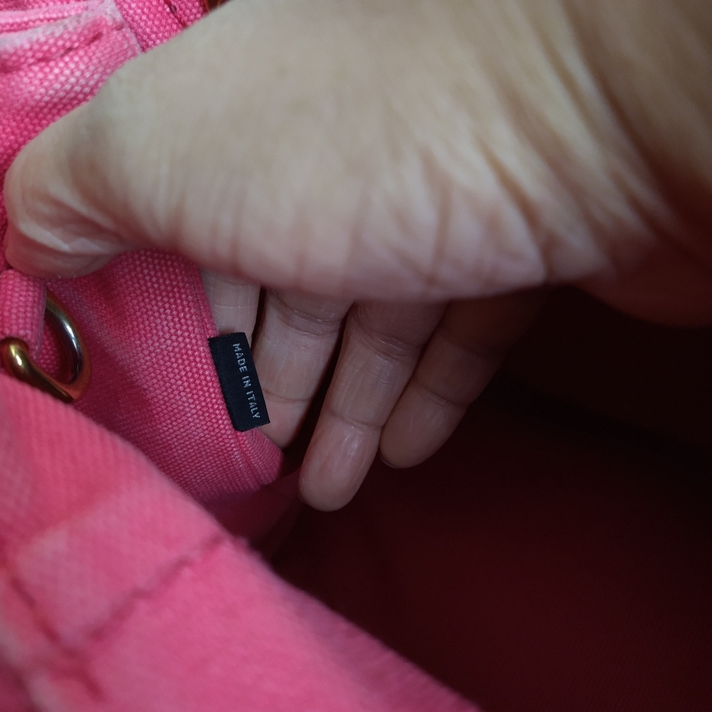 ❌SOLD❌Prada Canapa Tote Bag with Cosmetic Bag - Picture 6 of 14